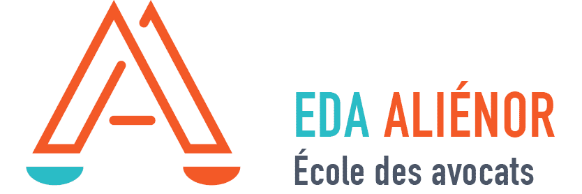 Logo de l’École des Avocats Aliénor, partenaire du Barreau de Bordeaux pour la formation initiale et continue des avocats.